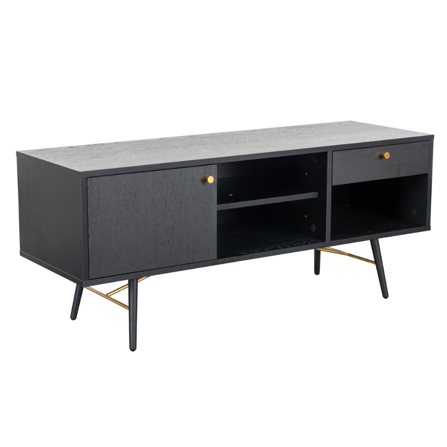 Barcelona TV Unit - Black and Copper