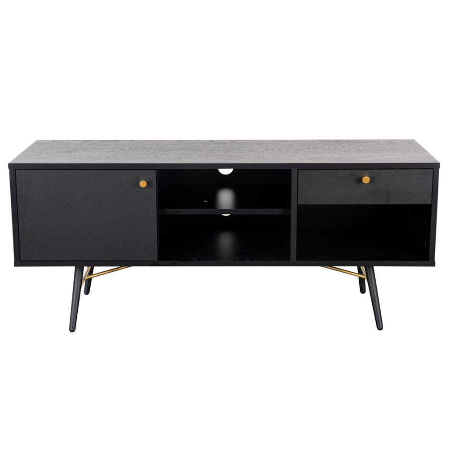 Barcelona TV Unit - Black and Copper