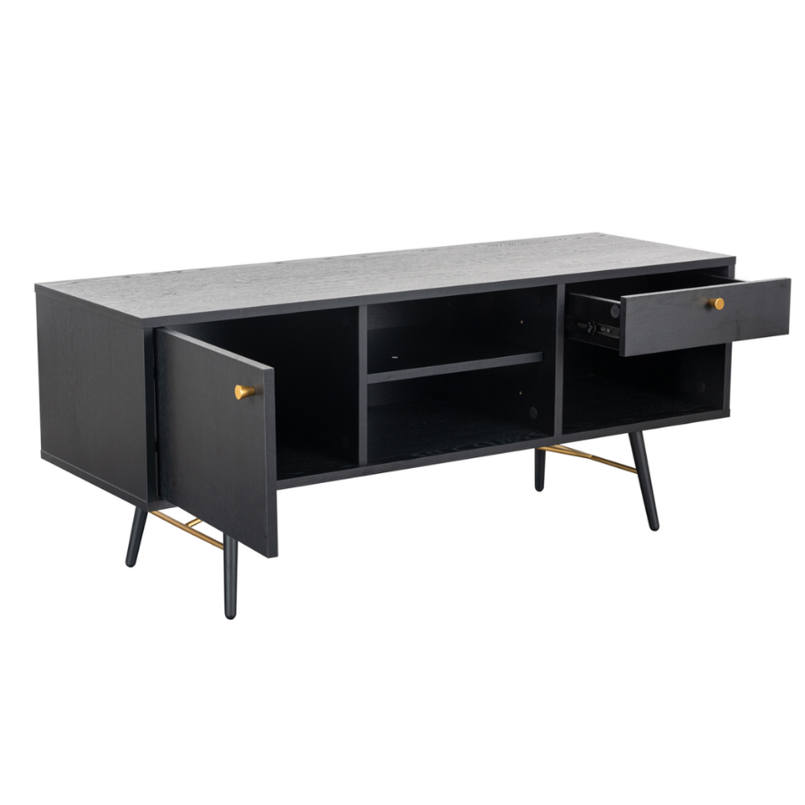 Barcelona TV Unit - Black and Copper