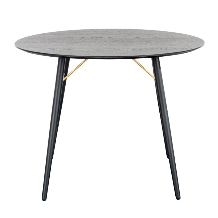 Barcelona Round Dining Table - Black and Copper