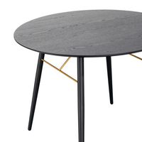 Barcelona Round Dining Table - Black and Copper