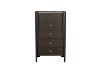 Rhodes Tall 5 Drawer Chest of Drawers Ebony