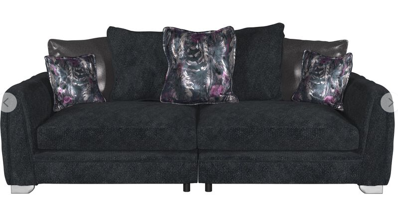 Rosso 4 Seater Split Pillow Back