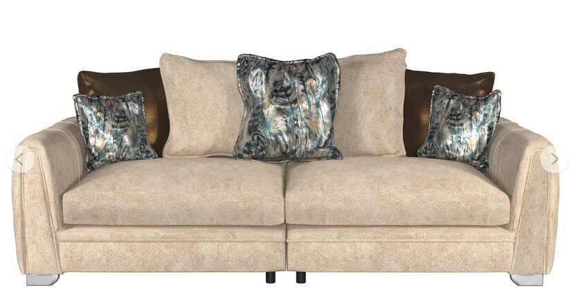 Rosso 4 Seater Split Pillow Back