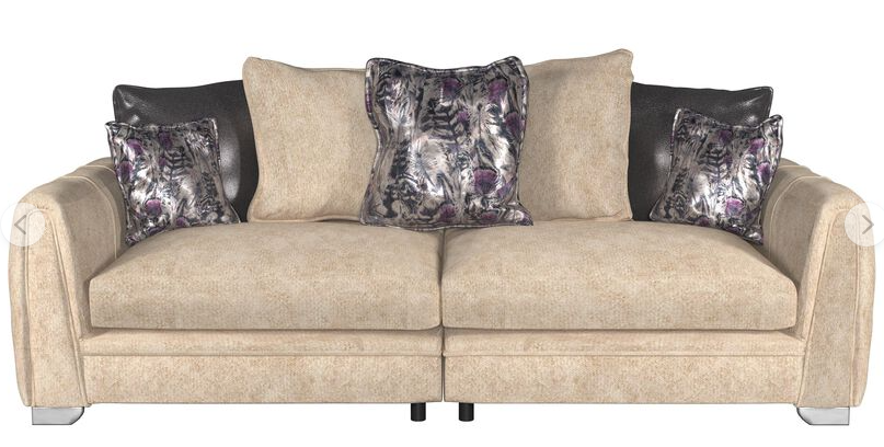 Rosso 4 Seater Split Pillow Back