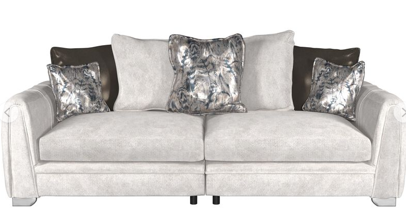 Rosso 4 Seater Split Pillow Back