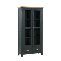 Capri Dark Display Cabinet