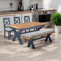 Capri 1.8m Dining Set with Bench