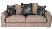 Rosso 3 Seater Pillow Back