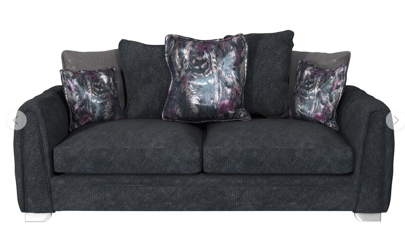 Rosso 3 Seater Pillow Back